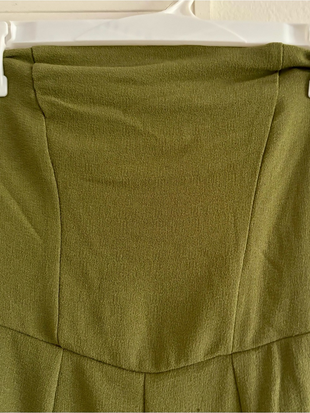 Wild Fable Olive Green Strapless Wide Leg Jumpsuit XS Palazzo Pants One Piece